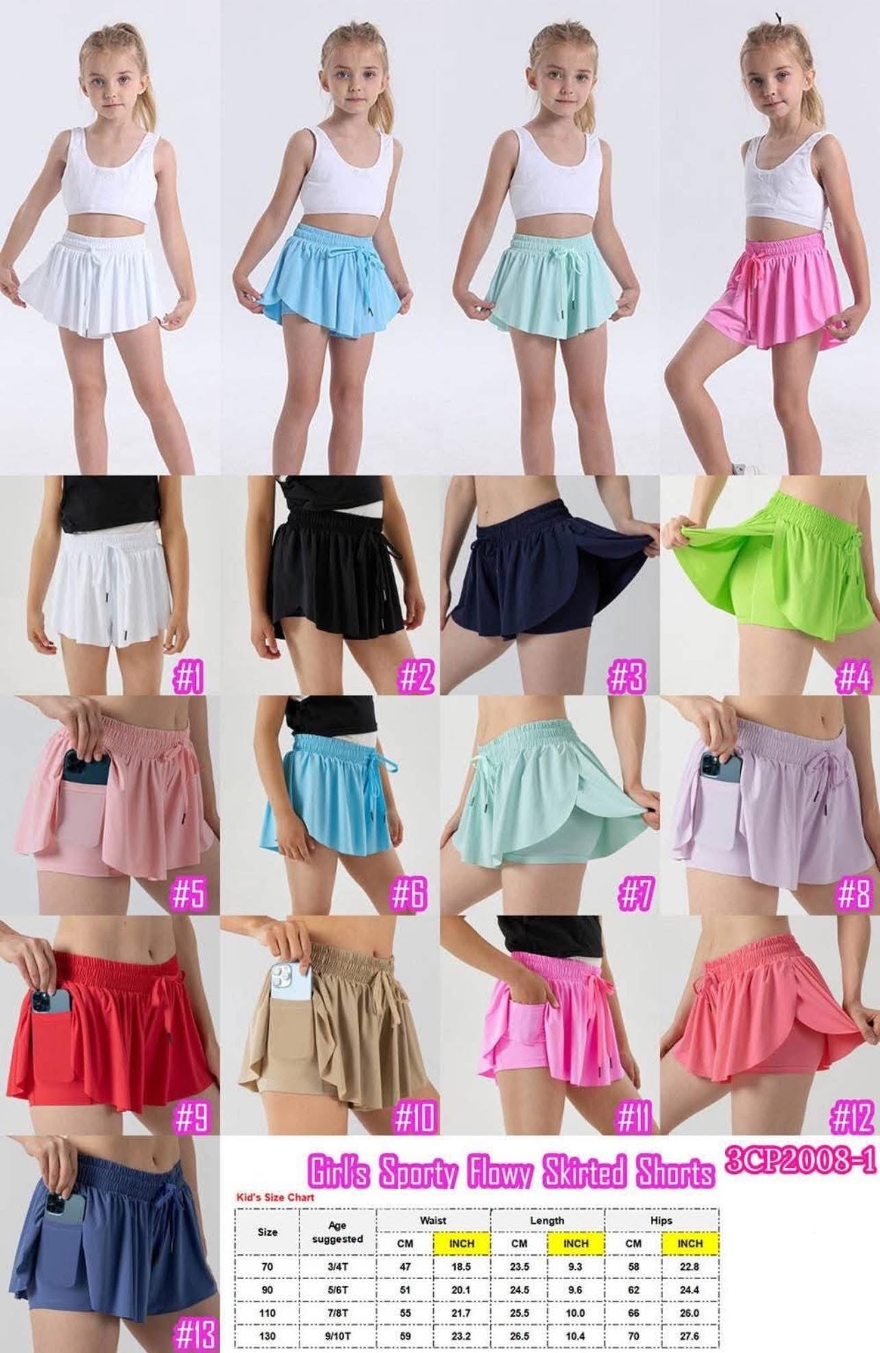 Girl’s Flowy Skirted Shorts