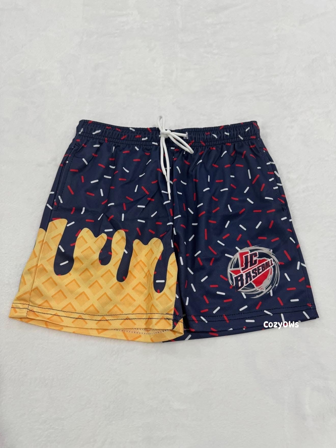 Custom Ice Cream Drip Shorts