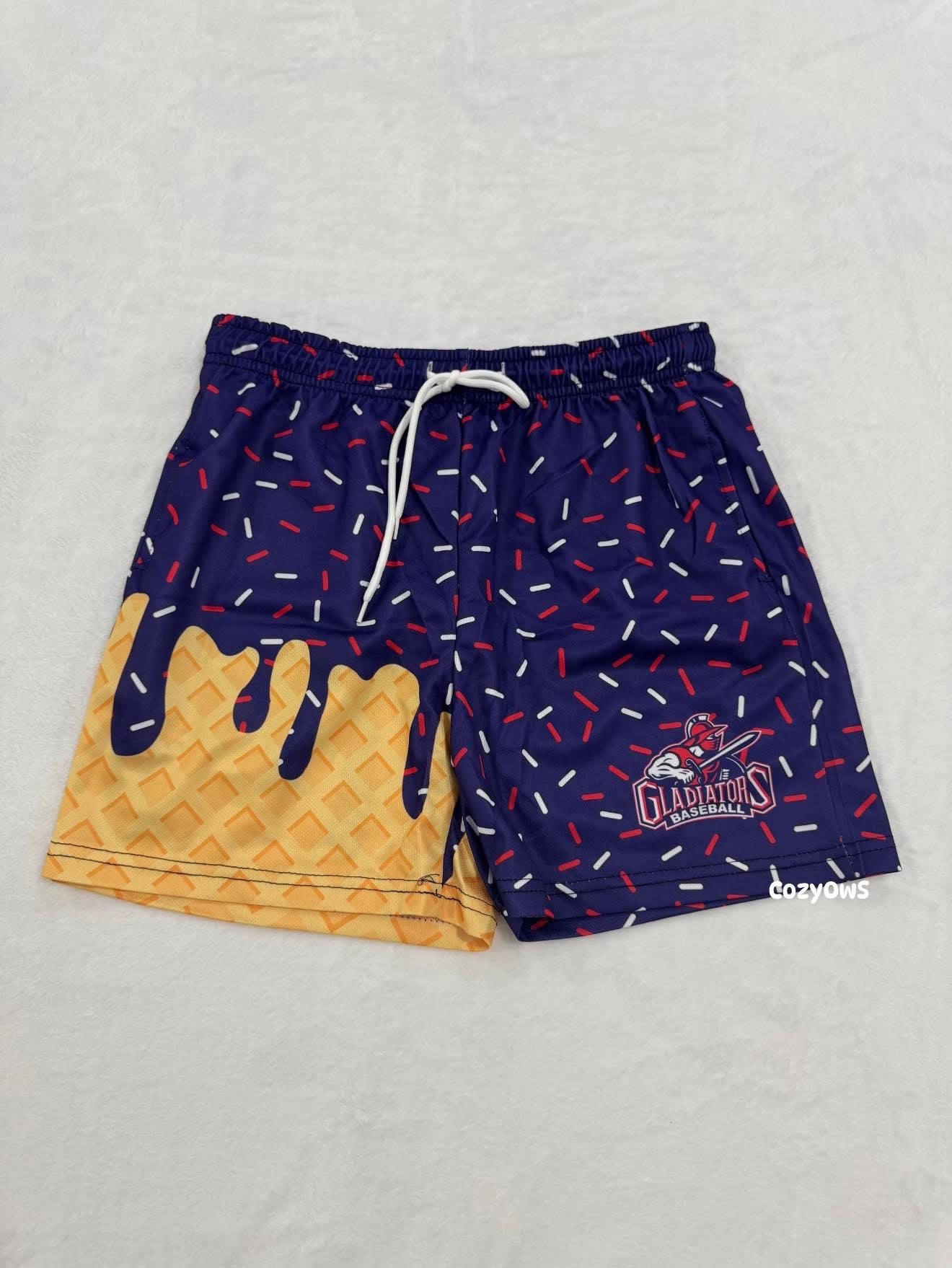 Custom Ice Cream Drip Shorts