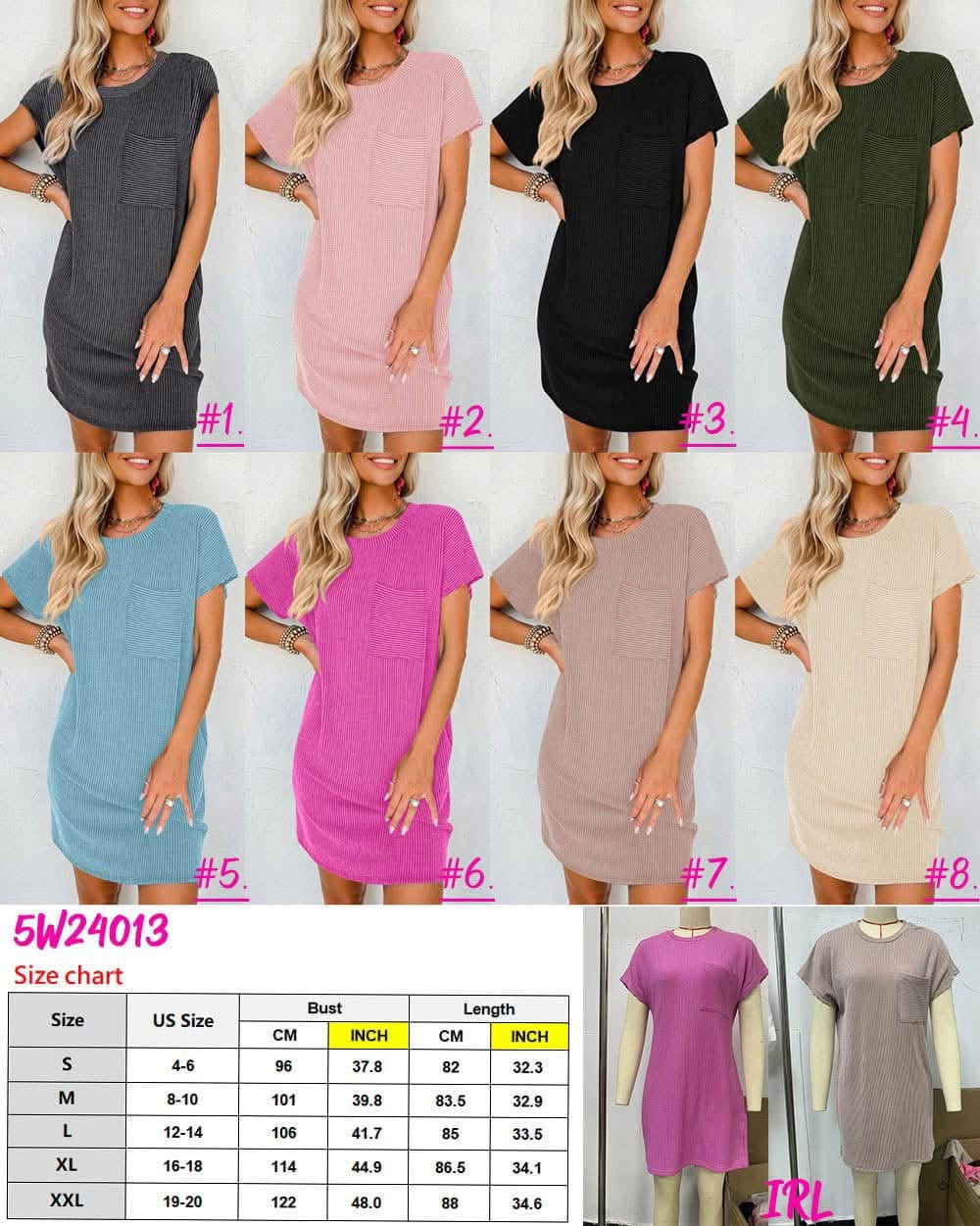 Ribbed T-Shirt Dress