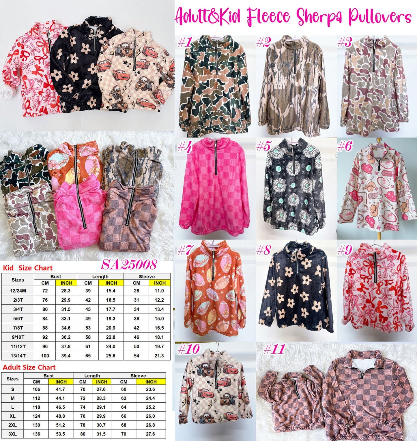Sherpa Pullovers Adults