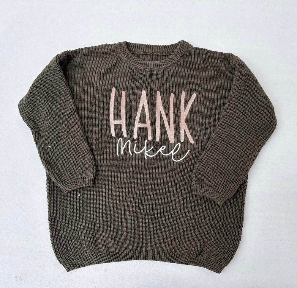 Embroidered Name Sweater