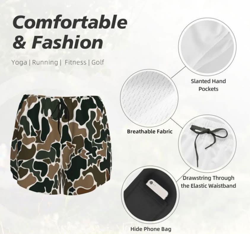 Custom Print Split Running Shorts