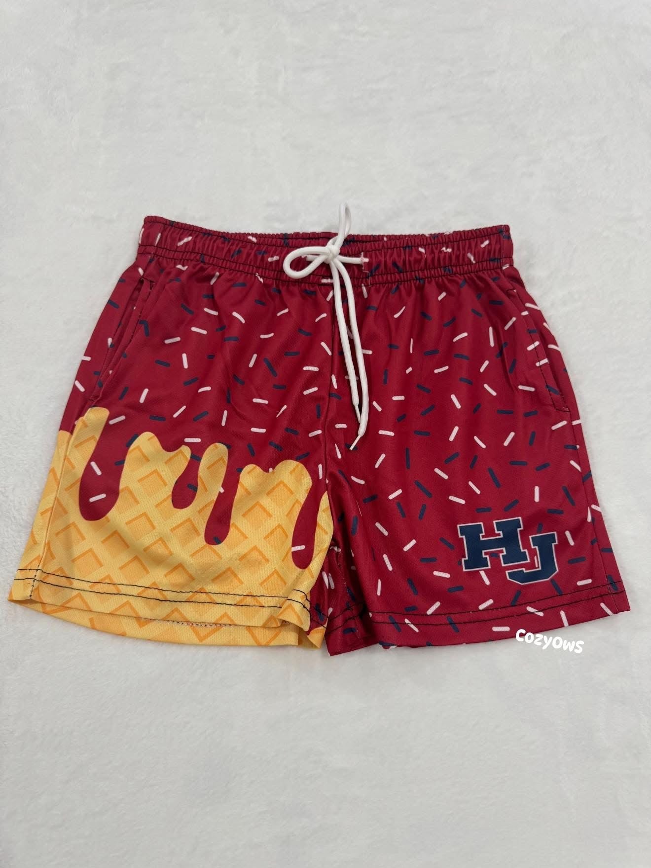 Custom Ice Cream Drip Shorts