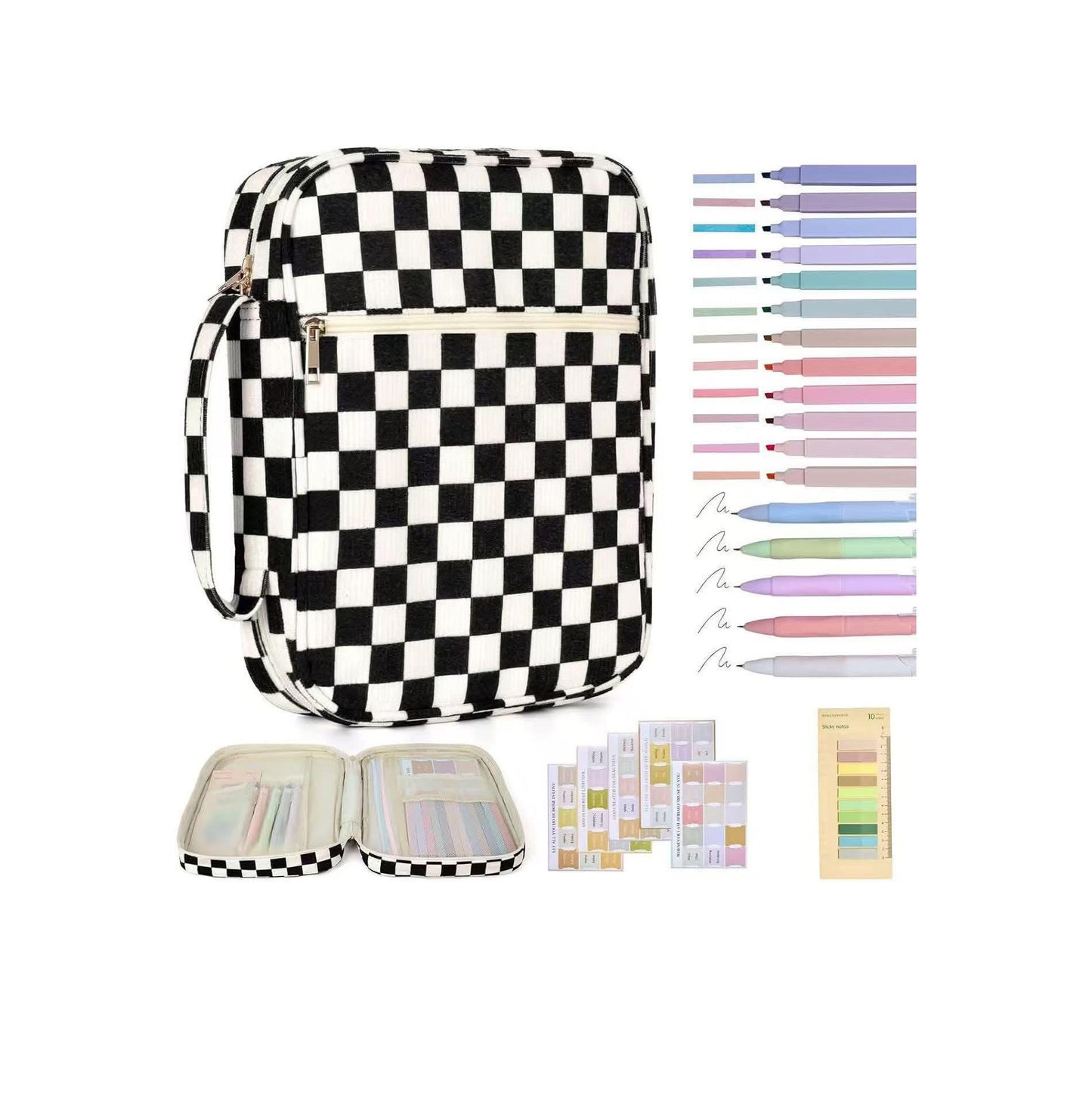 Large Checker Bible Case Cover Bundle