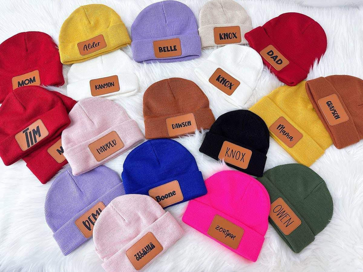 Laser Engraved Beanies