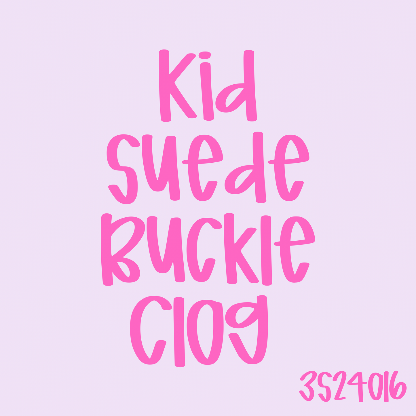 Kid Suede Buckle Clog 3S24016