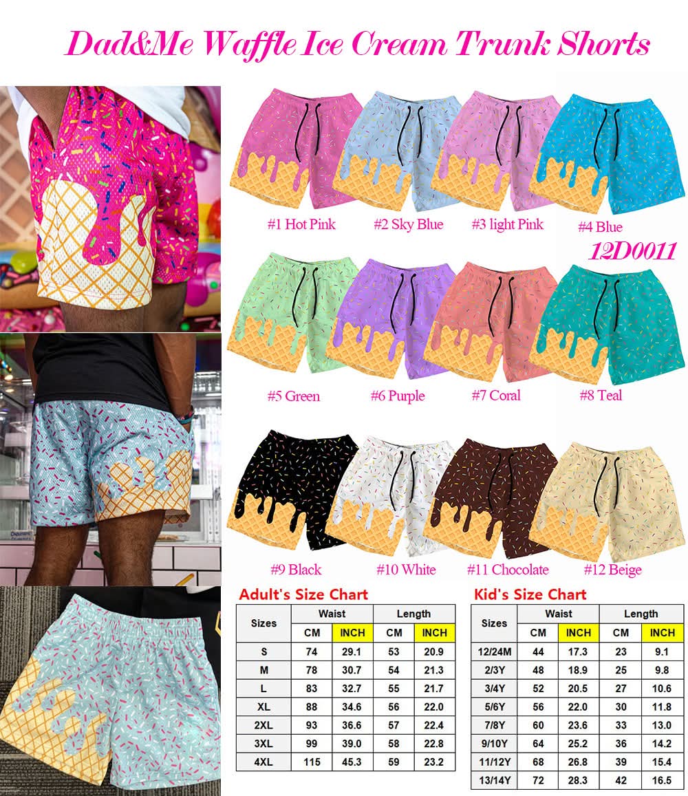 Ice Cream Drip Shorts Kids