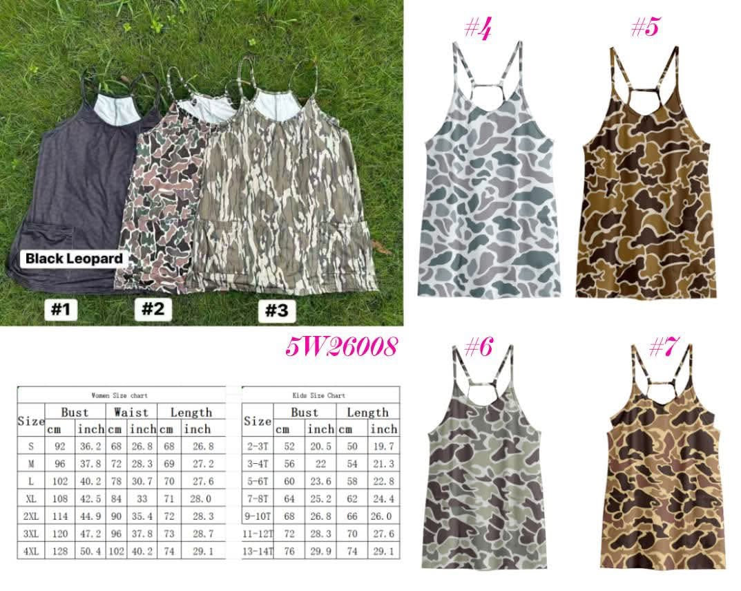 Mom + Me Camo Skorted Romper 5W26008