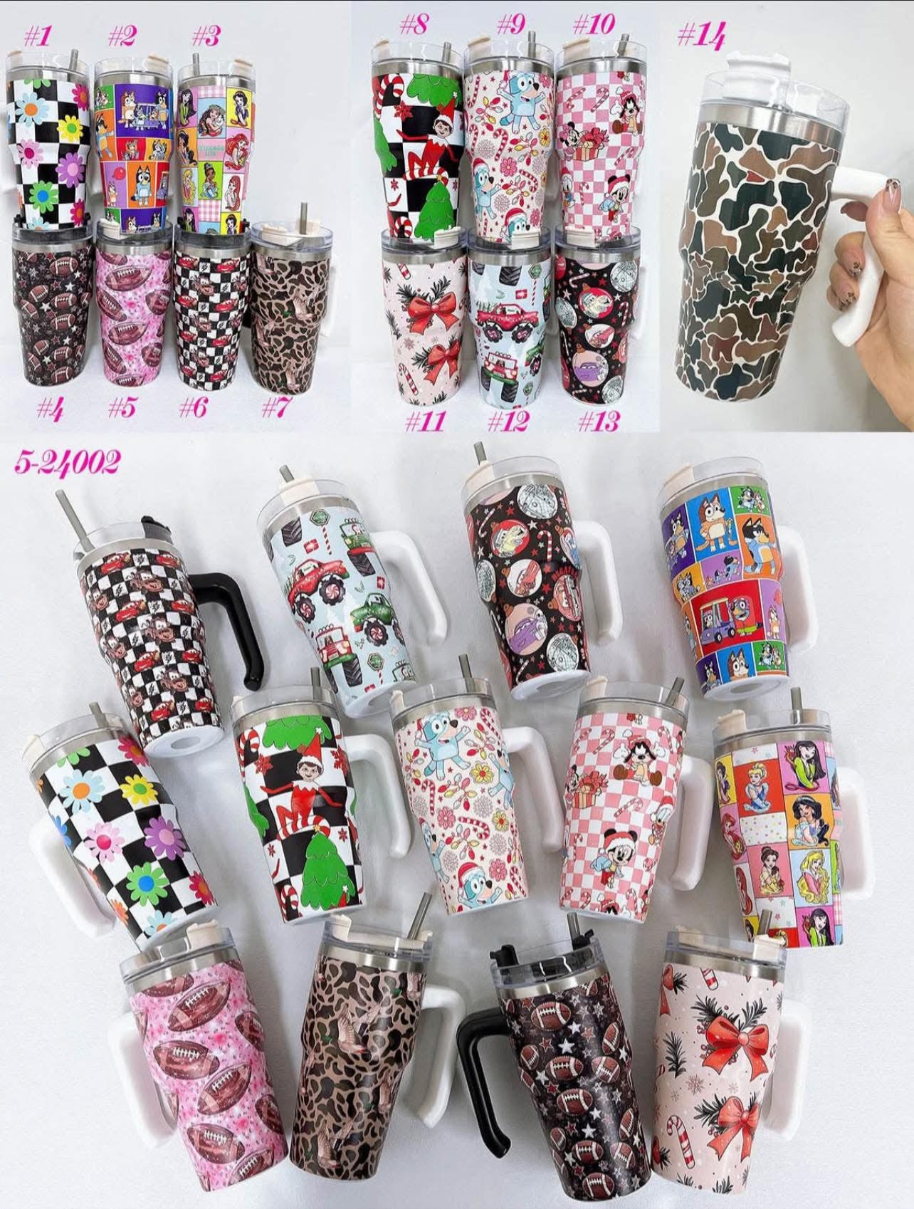 20 oz Kids Tumblers With Handle