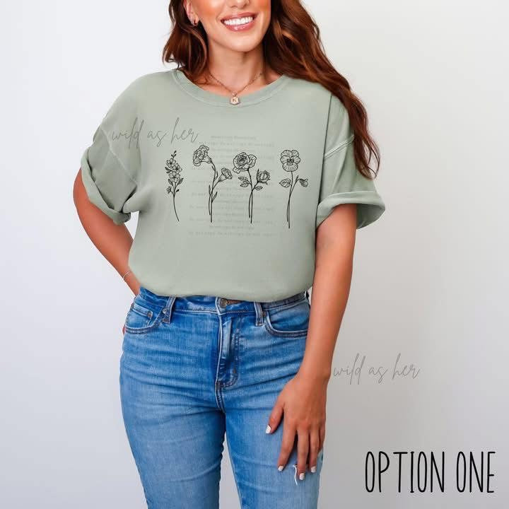 Birth Flower Apparel
