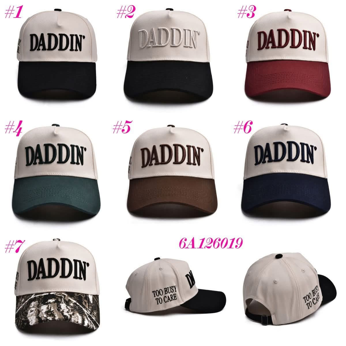 Daddin’ Too Busy To Care Trucker Adult Hat
