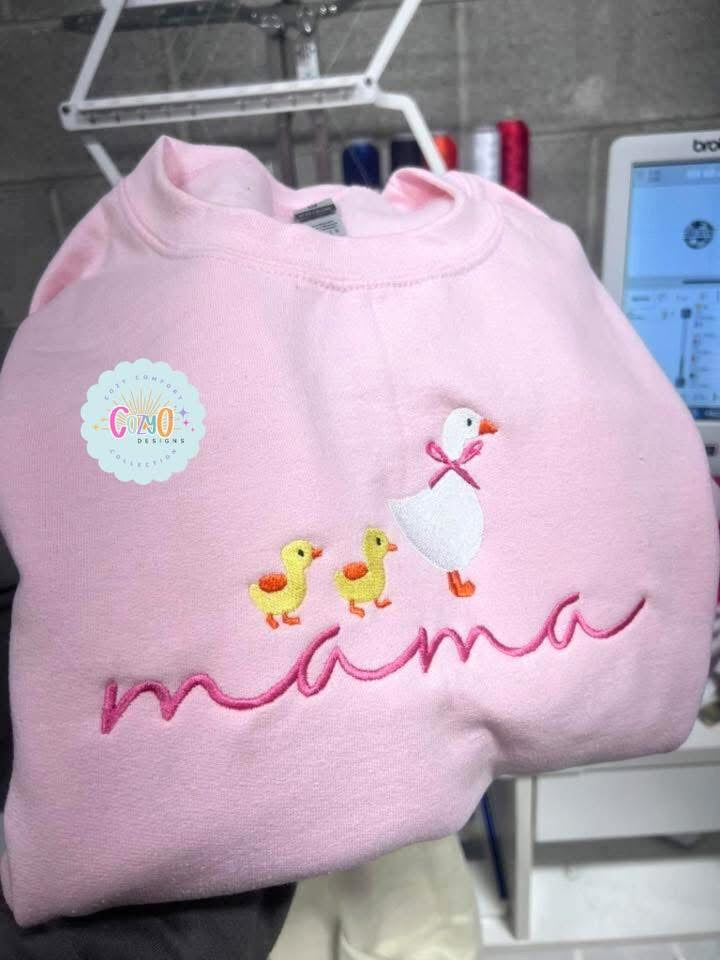 Mama & Her Babies Embroider