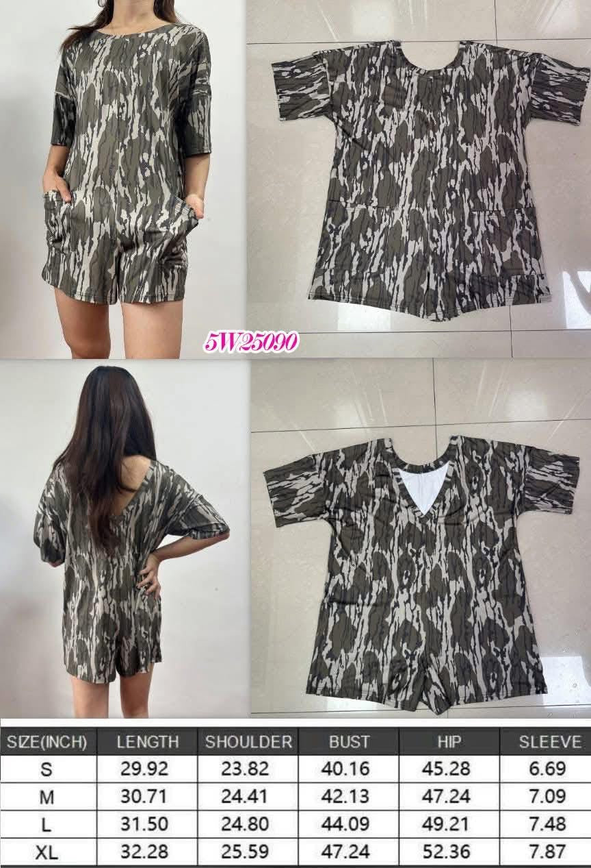 Bottomland Camo Romper