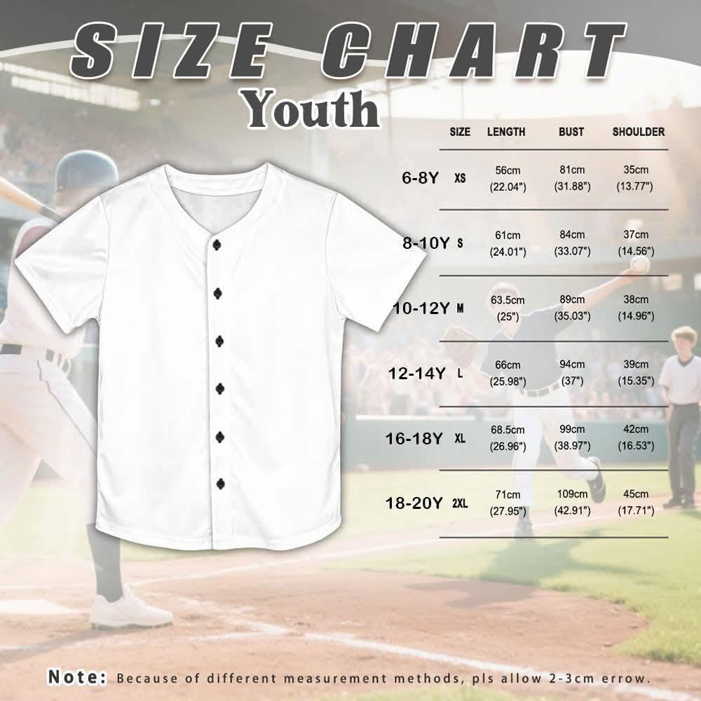 CUSTOM PRINTED BASEBALL JERSEY