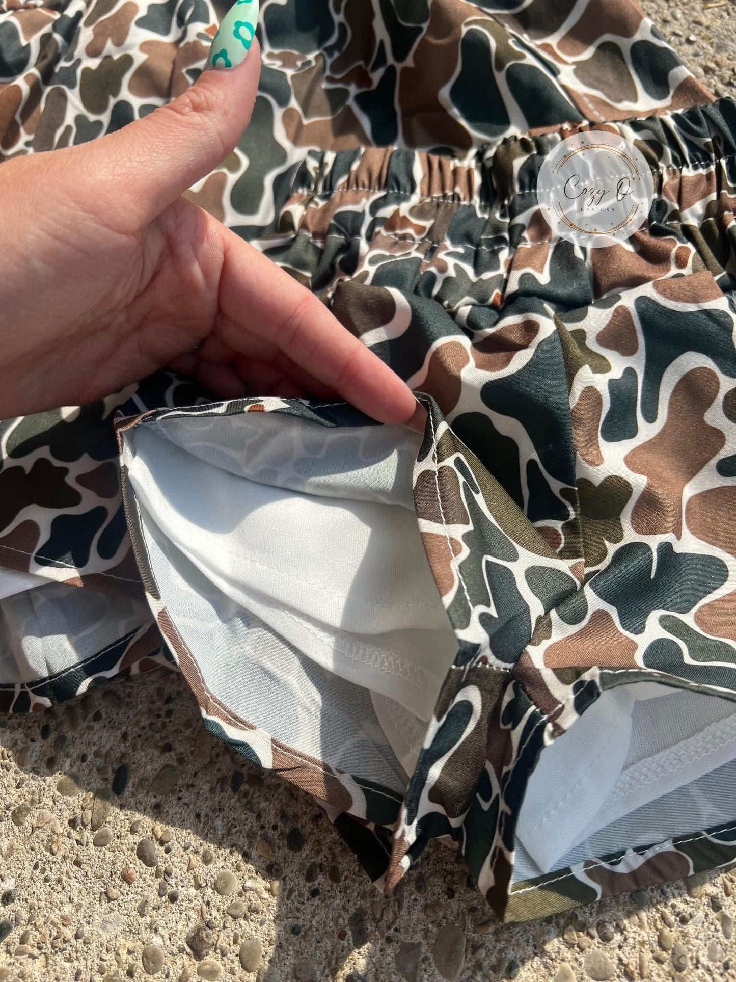 MOMMY & ME HIGHWAIST CAMO SHORTS-Vintage