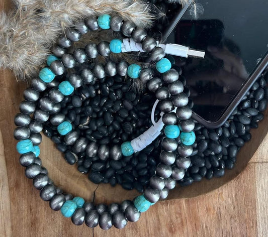 Black & TurQuoise Dual Cable
