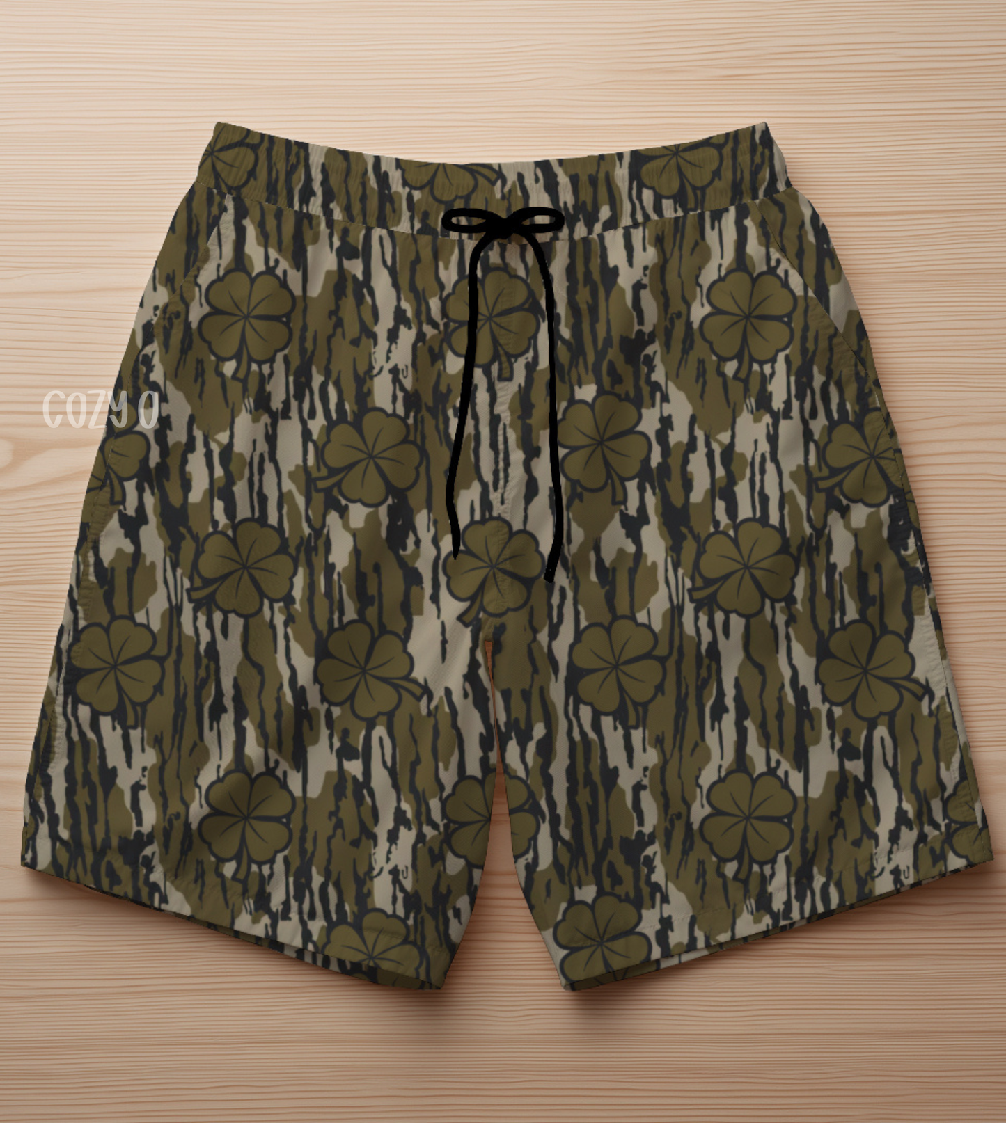 Custom Shamrock Camo Game Day Shorts
