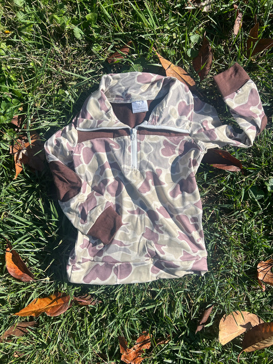Camo Quarter Zip - RTS