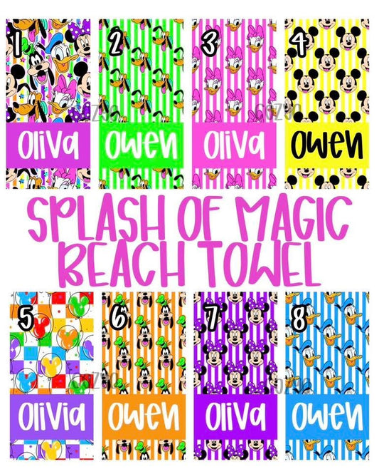 Splash of Magic Beach Towels