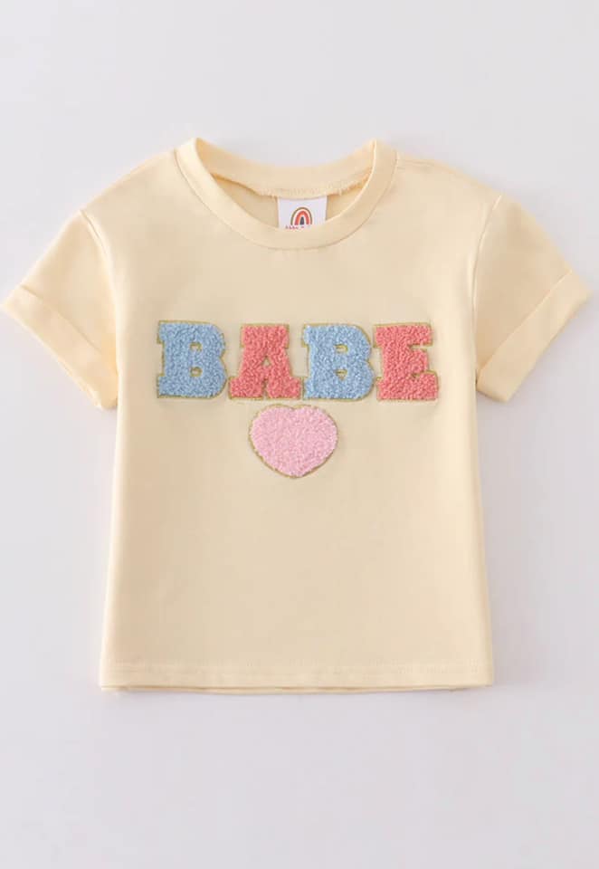 Chenille Patch "BABE" Tee RTS