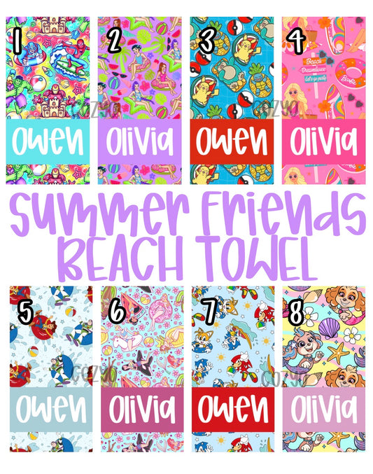 Summer Friends Beach Towels