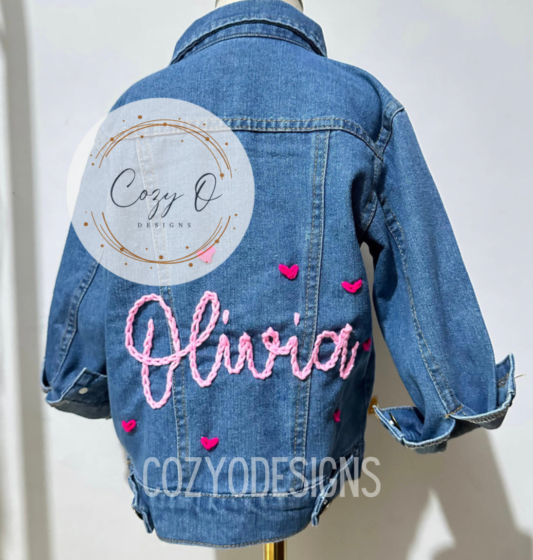 Hand Embroidered Jean Jackets