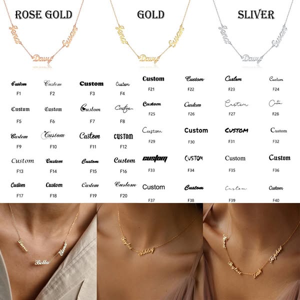 Custom Name Necklaces