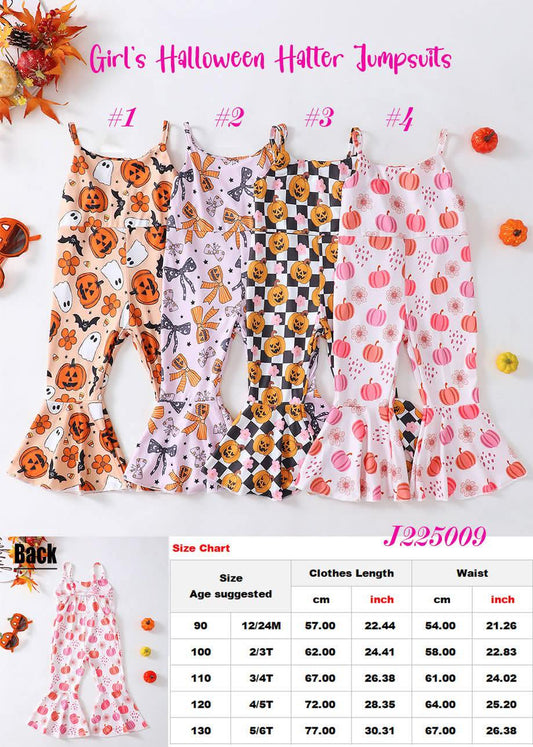 Girl's Halloween Halter Jumpsuit - J225009