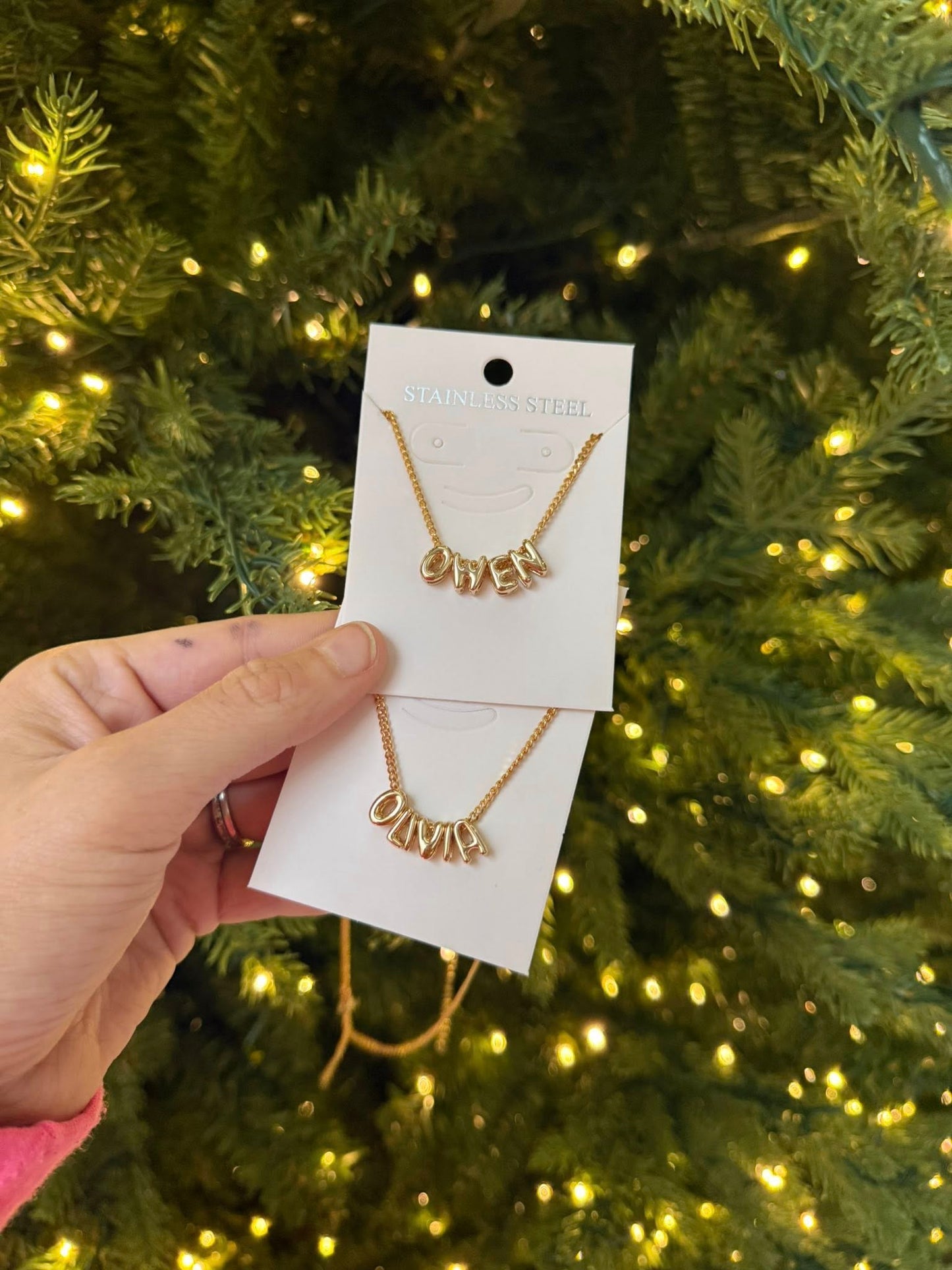 Bubble Name Necklace