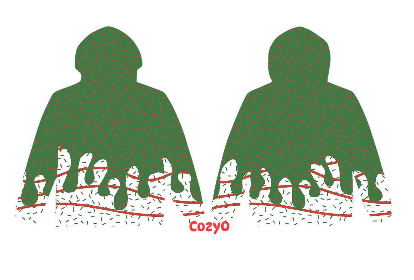 Custom Christmas Ice Cream Drip