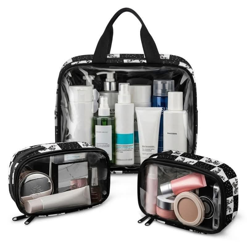 Glam On The Go: 3PC PVC Bag Set