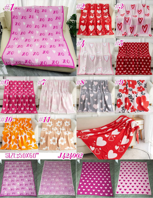 Valentine's Day Sherpa Blanket - J424002