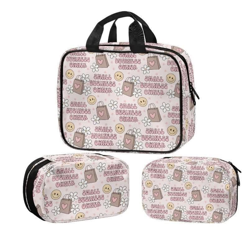 Glam On The Go: 3PC PVC Bag Set