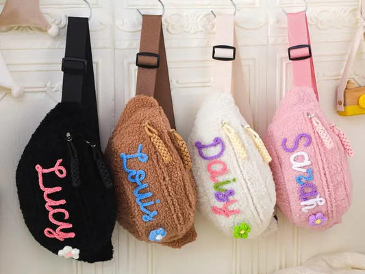 Cozy Personalized Sherpa Sling Bum Bag