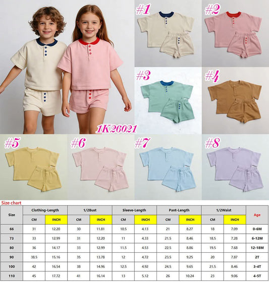 Cozy Style Kids Polo & Shorts Set 1K26021