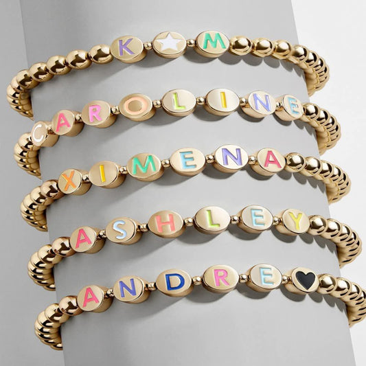 Personalized Name Colorful Bracelet