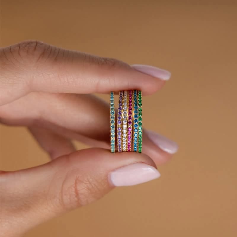 Birthstone Eternity Ring