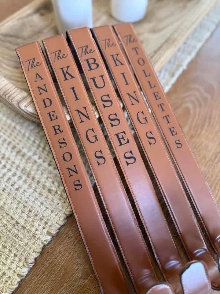Faux Leather Door Hanger