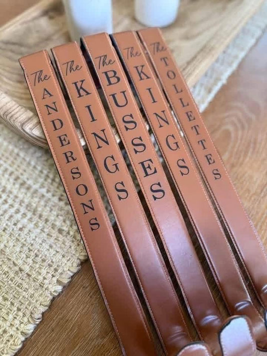 Faux Leather Door Hanger