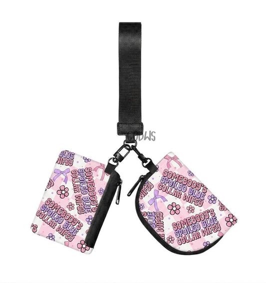 Custom Print Double Pouch Wristlet