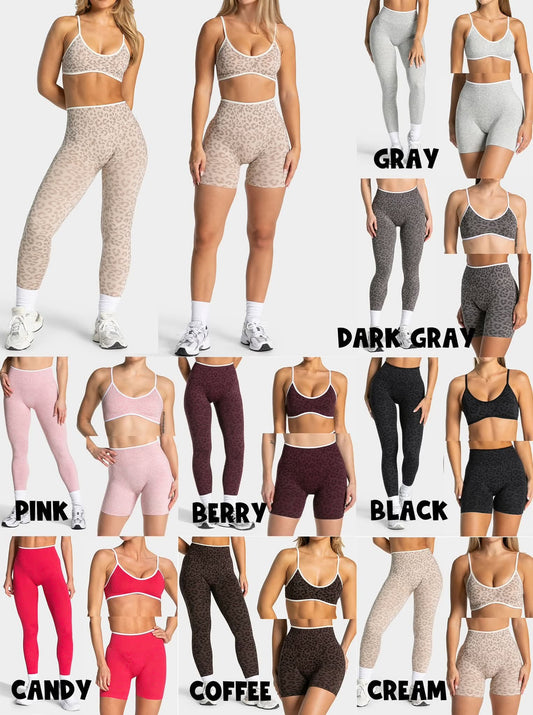 Leopard Lounge Yoga Set