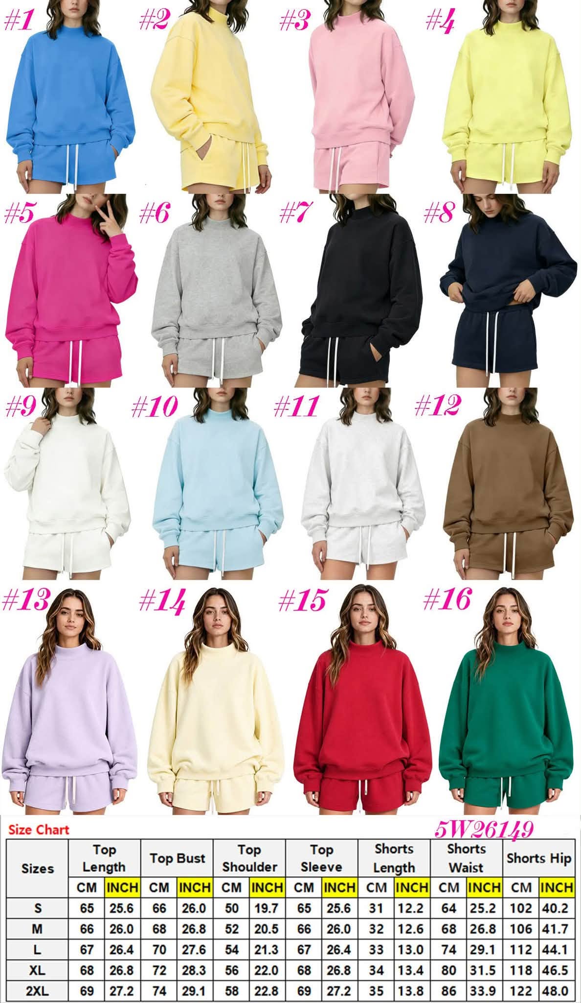 Women's Mock Neck Pullover + Shorts