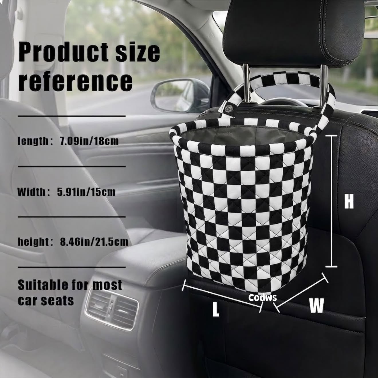 Custom Quilted Car Storage Bins