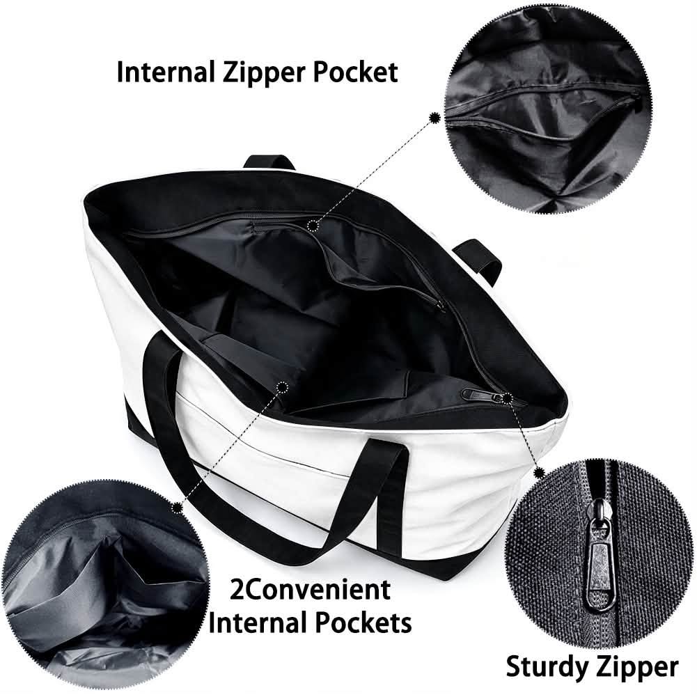 Custom Zippered Top Tote
