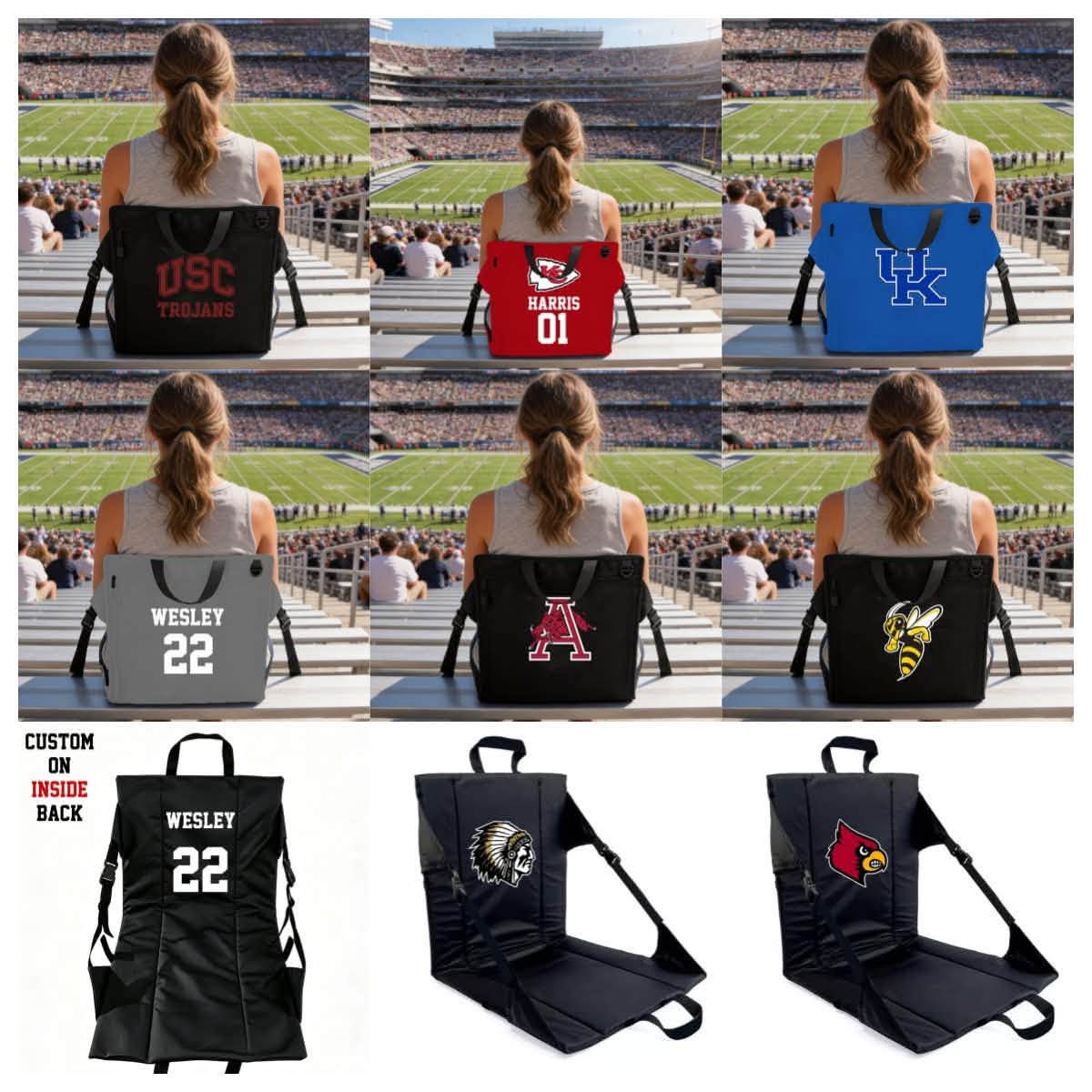Custom Stadium Seat Cushion - SEA SHIPPING