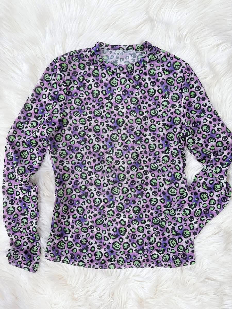 Women’s Halloween Mesh Top