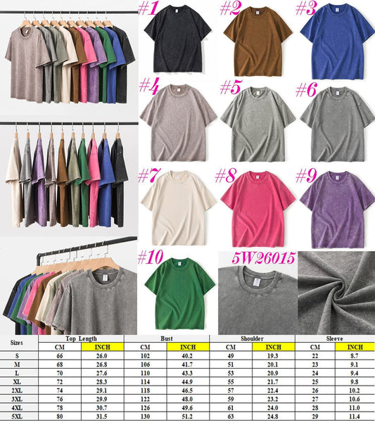 Heavy Cotton Acid-Washed Unisex T-Shirt 5W26015