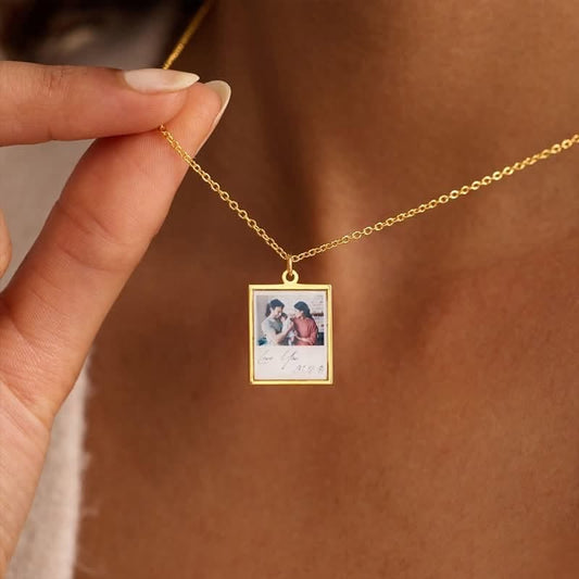 Custom Stainless Steel Photo Necklace