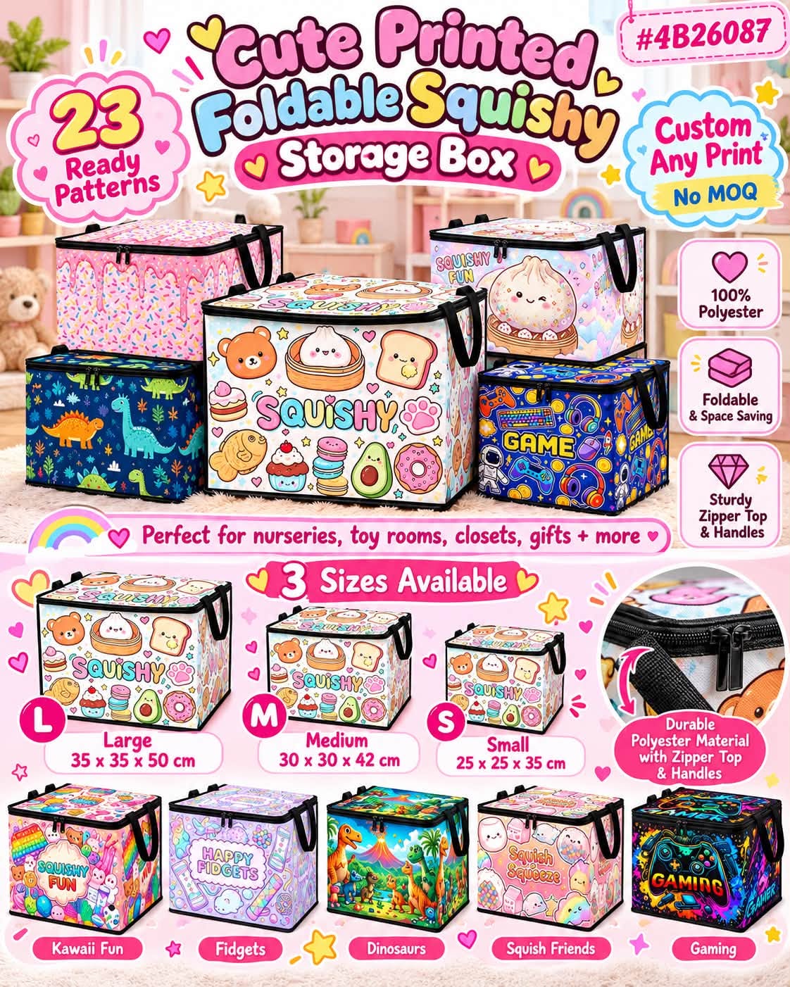 Foldable Squishy Storage Box